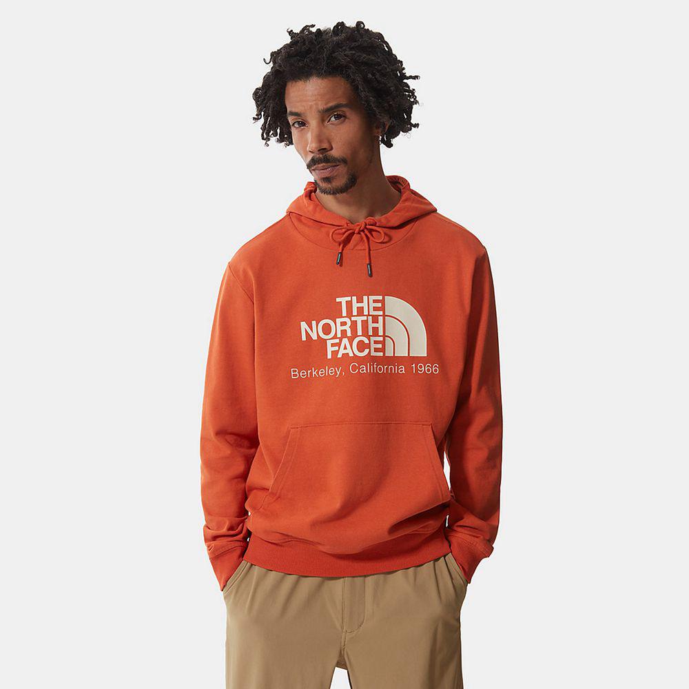 The North Face Berkeley California Ανδρικα Φούτερ Hoodie - Πορτοκαλι (PDYW65329)